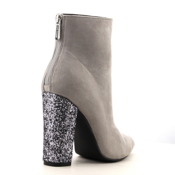 Cape Robbin Beautiful Suede Glitter Heel Bootie - Picture 5 of 5
